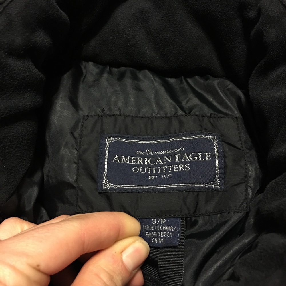 Puffy black AE coat